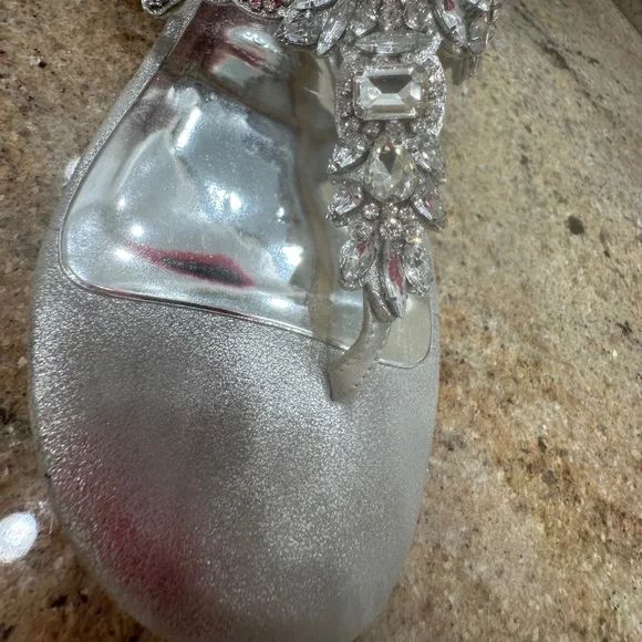 Badgley Mischka Crystal Embellished Sandals - Picture 3 of 9